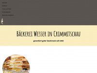 baeckerei-wesser.de Webseite Vorschau