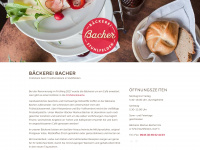 baeckereibacher.at Webseite Vorschau
