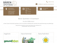 baeren-apotheke-essenbach.de Webseite Vorschau