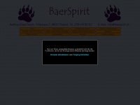 baerspirit.ch Webseite Vorschau