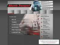 baeumle-transport.ch Webseite Vorschau