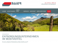 baier-entsorgung.at Webseite Vorschau