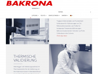 bakrona.ch Webseite Vorschau