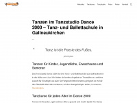 dance2000.at Webseite Vorschau
