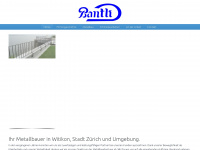 bantli-metallbau.ch Webseite Vorschau