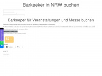 barkeeper-nrw.de Webseite Vorschau
