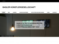 basler-kuenstlergesellschaft.ch Webseite Vorschau