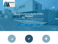 bau-becker-maerz.de Webseite Vorschau