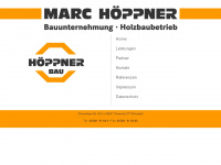 bau-hoeppner.de Webseite Vorschau