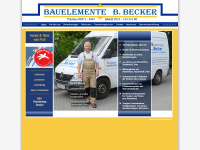 bauelemente-becker.de Webseite Vorschau