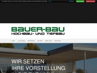 bauer-bau.at Webseite Vorschau