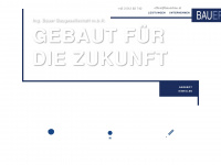bauerbau.at Webseite Vorschau