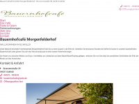 bauernhofcafe-morgenfelderhof.de Webseite Vorschau