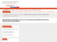 baufachforum.de Webseite Vorschau