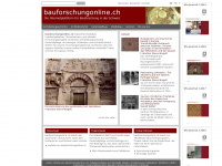bauforschungonline.ch Webseite Vorschau