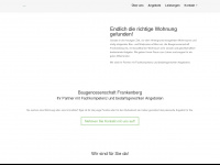 baugenossenschaft-frankenberg.de Webseite Vorschau