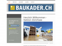 baukader-zuerichsee.ch Webseite Vorschau