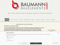 baumann-bauelemente.de Webseite Vorschau