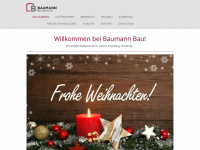 baumann-bau.at Webseite Vorschau