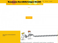 baumann-kernbohrungen.ch Webseite Vorschau