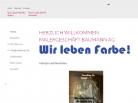 baumann-maler.ch Webseite Vorschau