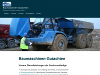 baumaschinen-gutachten.de Webseite Vorschau