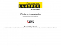 baumeister-lahofer.at Webseite Vorschau