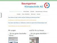 baumgartner-klima.ch Webseite Vorschau