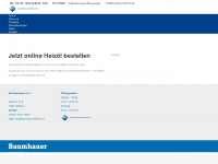 baumhauer-heizoel.de Webseite Vorschau