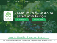 baumschule-fees.de Webseite Vorschau