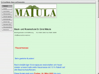baumschule-matula.at Webseite Vorschau