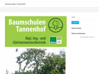baumschule-tannenhof.de Webseite Vorschau