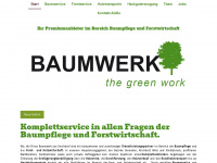 baumwerk.at Webseite Vorschau
