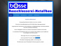 bauschlosserei-bosse.de Webseite Vorschau
