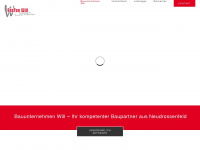 bauunternehmen-will.de Webseite Vorschau
