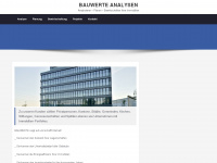 bauwerte.ch Webseite Vorschau