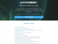 elektricmedia.com Webseite Vorschau