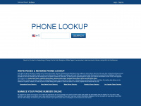 phonelookup.com Webseite Vorschau