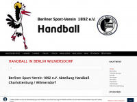 bsv92-handball.de Webseite Vorschau