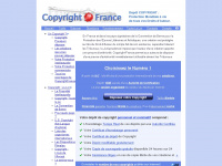 copyrightfrance.com Webseite Vorschau