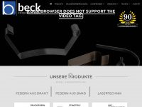 beck-federn.de Webseite Vorschau