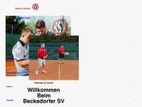 beckedorf-tennis.de Webseite Vorschau