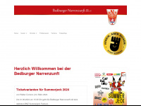 bedburger-narrenzunft.de Webseite Vorschau