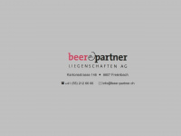 beer-partner.ch Webseite Vorschau