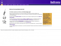behrens-kommunikationstechnik.de Webseite Vorschau