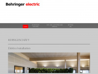 behringer-electric.de Webseite Vorschau