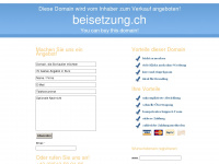 beisetzung.ch Webseite Vorschau