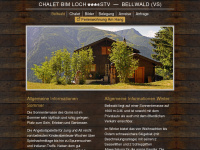 bellwald-chalet.ch Webseite Vorschau