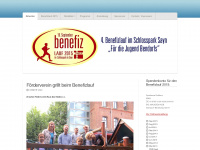 benefizlauf-sayn.de Webseite Vorschau