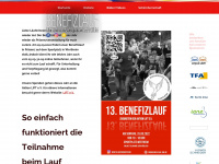 benefizlauf-dbg.de Webseite Vorschau